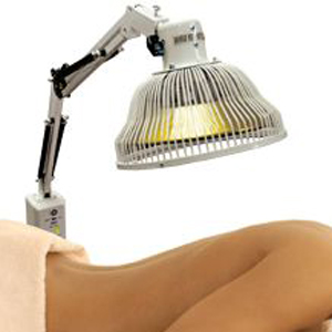 Pain relief treatment with magnetic lamp therapy