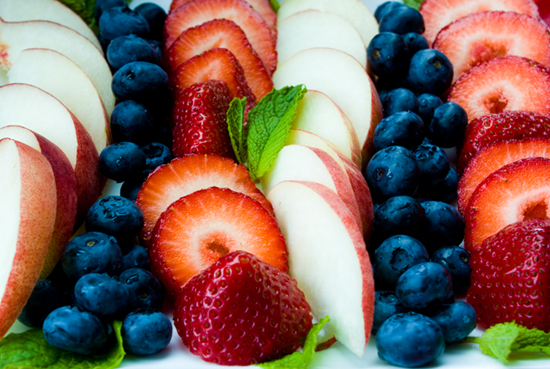 Double fruit plate